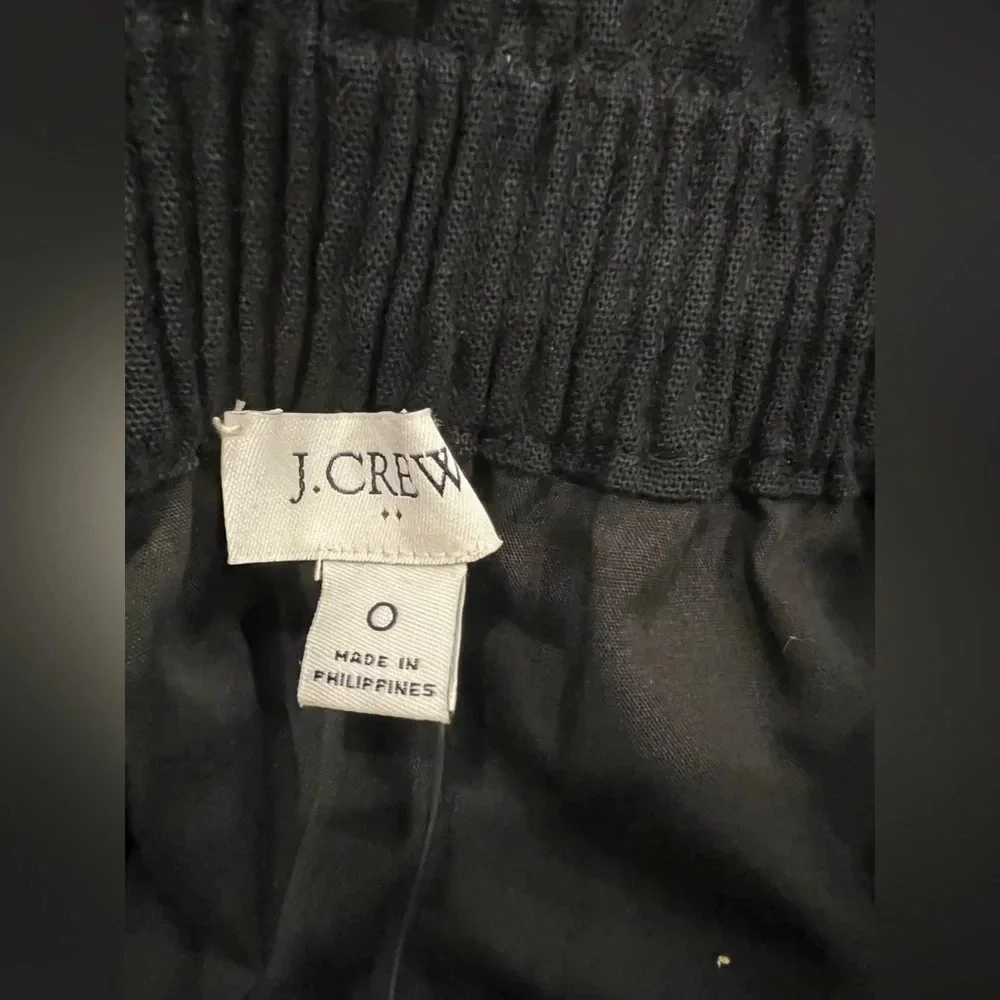 J crew Linen blend City skirt NWT Size 0 Waist 13” Length 18”